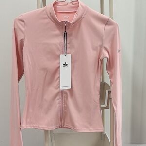 Alo Yoga Zip-Up Jacket, Fitness, Yoga Wear, Long-Sleeved Running Top